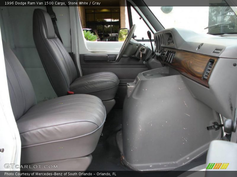 Stone White / Gray 1996 Dodge Ram Van 1500 Cargo