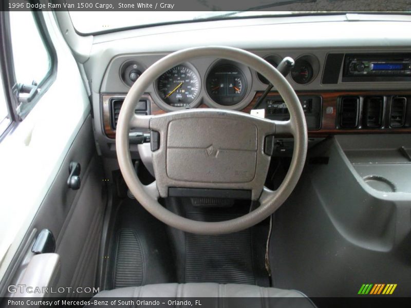 Stone White / Gray 1996 Dodge Ram Van 1500 Cargo
