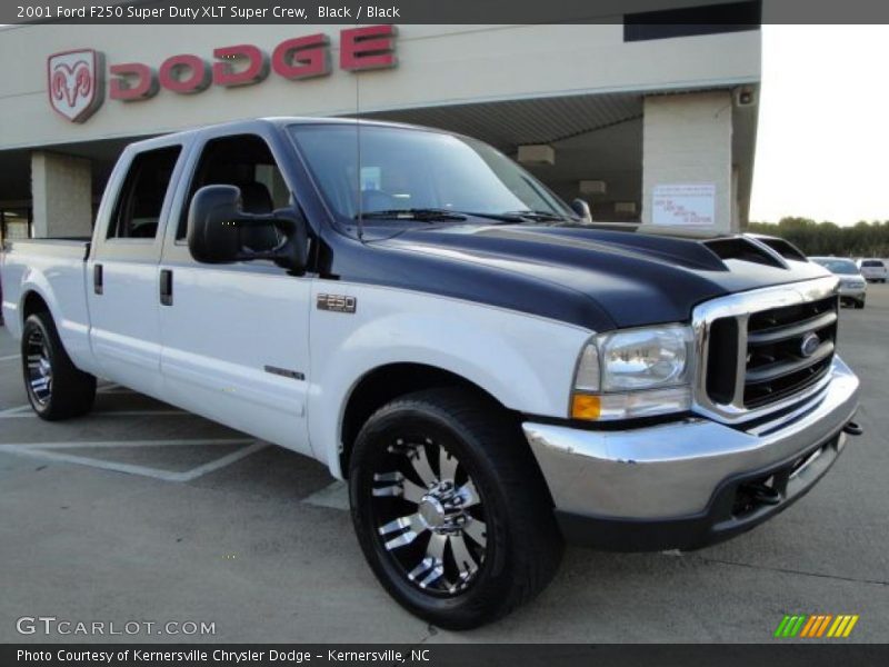 Black / Black 2001 Ford F250 Super Duty XLT Super Crew