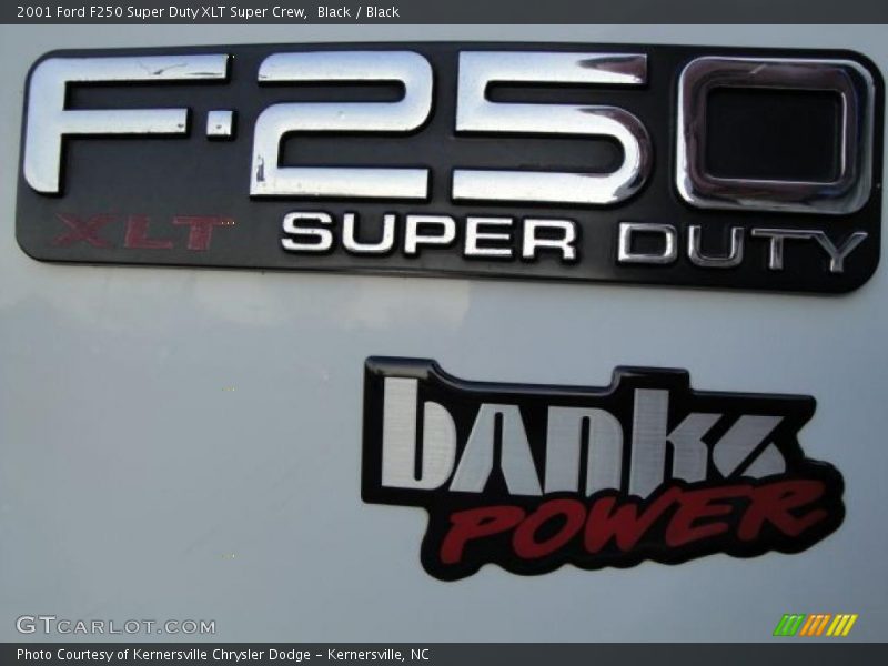 Black / Black 2001 Ford F250 Super Duty XLT Super Crew