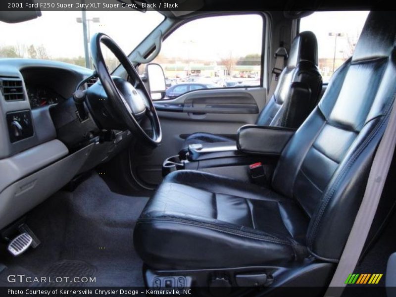 Black / Black 2001 Ford F250 Super Duty XLT Super Crew