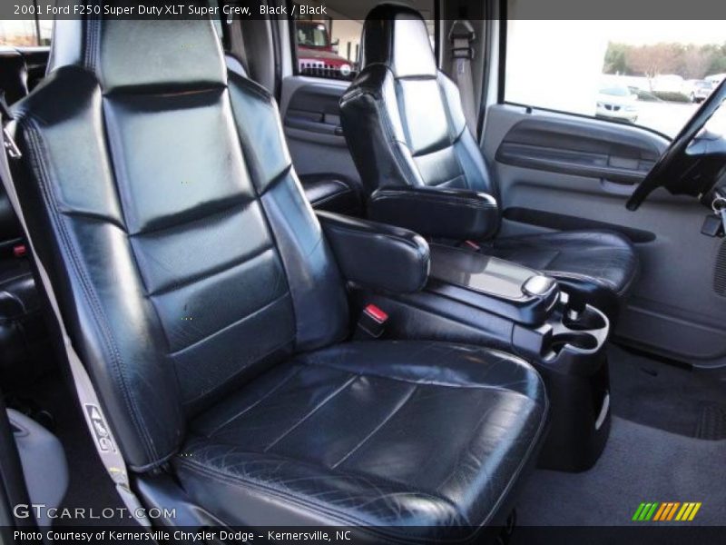Black / Black 2001 Ford F250 Super Duty XLT Super Crew