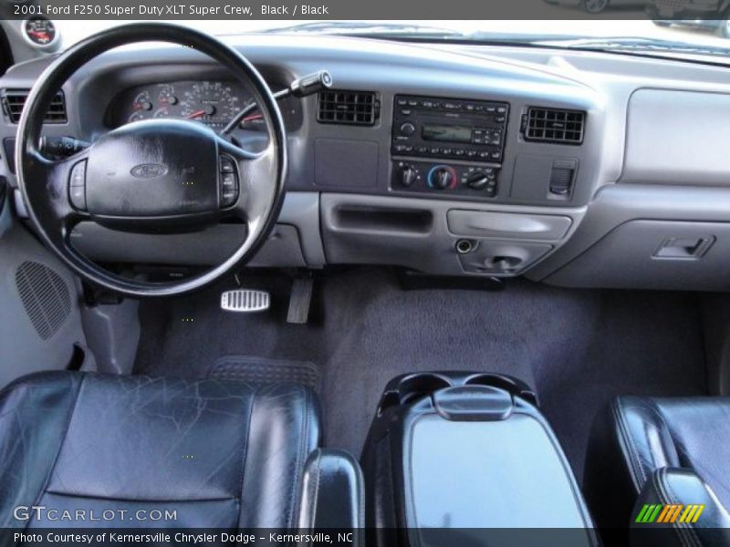 Black / Black 2001 Ford F250 Super Duty XLT Super Crew