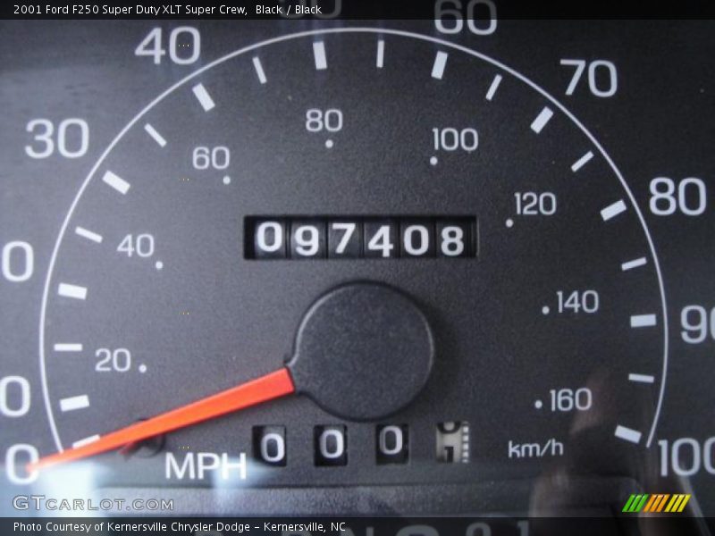 Black / Black 2001 Ford F250 Super Duty XLT Super Crew