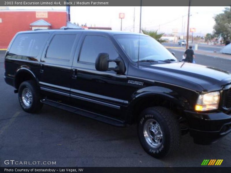 Black / Medium Parchment 2003 Ford Excursion Limited 4x4
