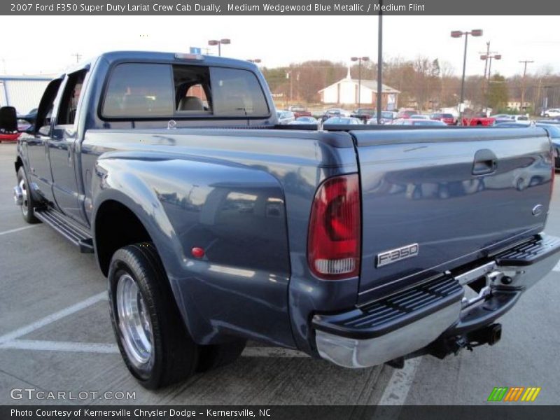 Medium Wedgewood Blue Metallic / Medium Flint 2007 Ford F350 Super Duty Lariat Crew Cab Dually