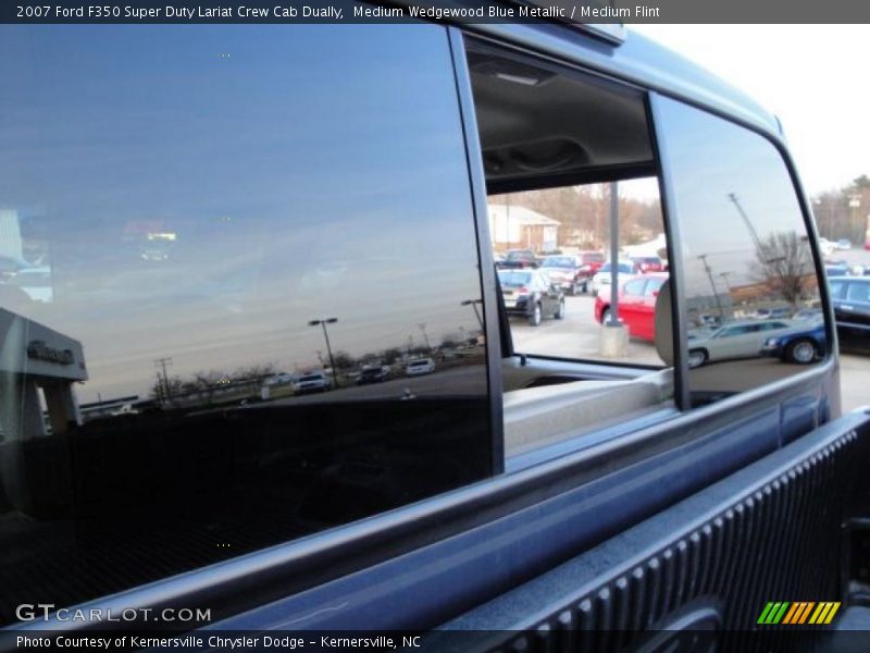 Medium Wedgewood Blue Metallic / Medium Flint 2007 Ford F350 Super Duty Lariat Crew Cab Dually