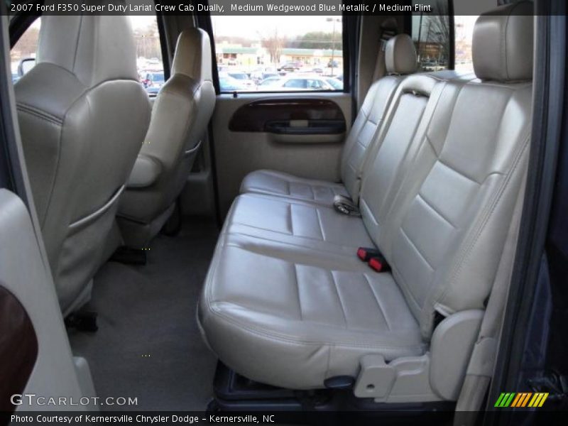 Medium Wedgewood Blue Metallic / Medium Flint 2007 Ford F350 Super Duty Lariat Crew Cab Dually