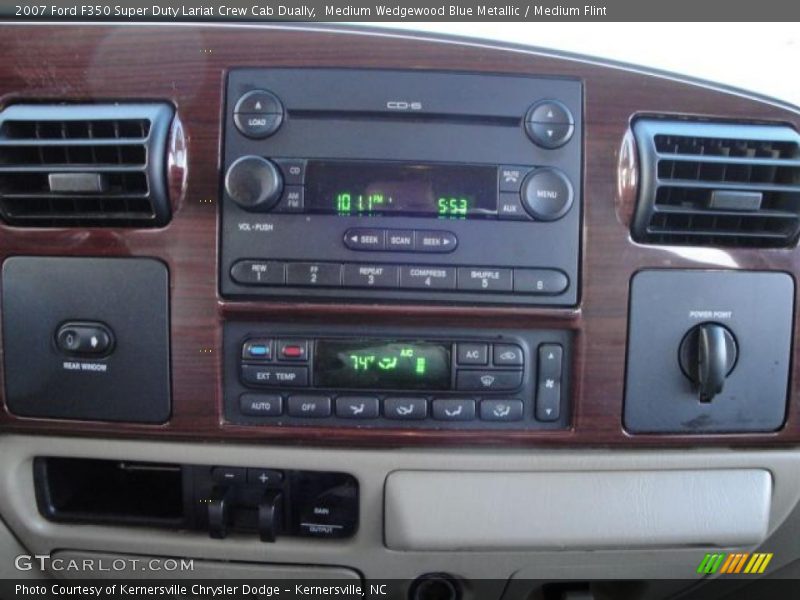 Medium Wedgewood Blue Metallic / Medium Flint 2007 Ford F350 Super Duty Lariat Crew Cab Dually