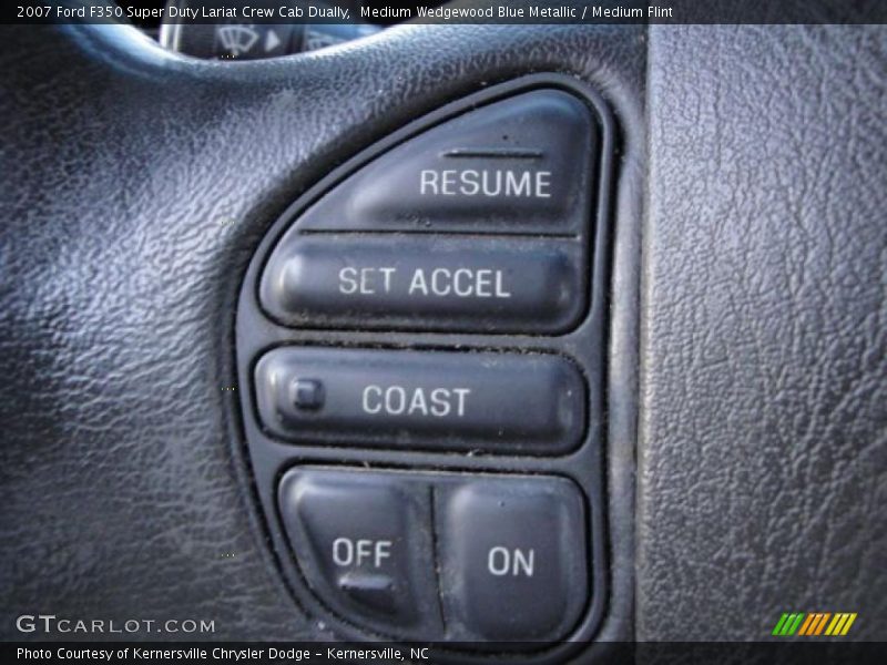 Medium Wedgewood Blue Metallic / Medium Flint 2007 Ford F350 Super Duty Lariat Crew Cab Dually