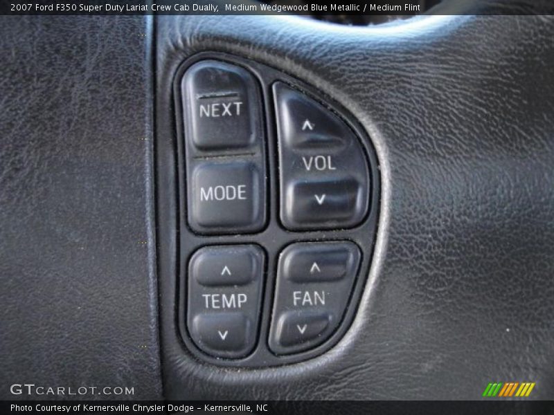 Medium Wedgewood Blue Metallic / Medium Flint 2007 Ford F350 Super Duty Lariat Crew Cab Dually