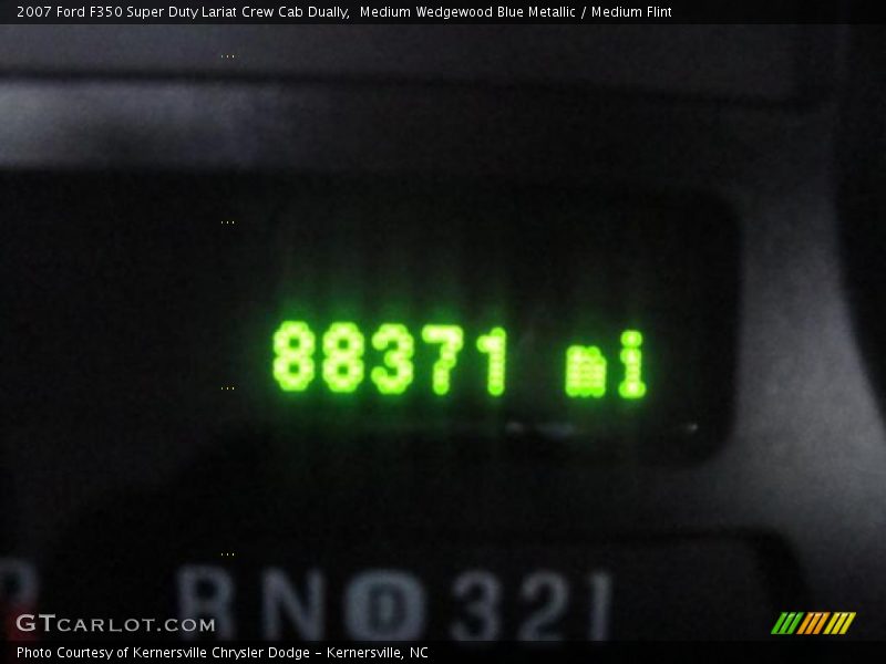 Medium Wedgewood Blue Metallic / Medium Flint 2007 Ford F350 Super Duty Lariat Crew Cab Dually