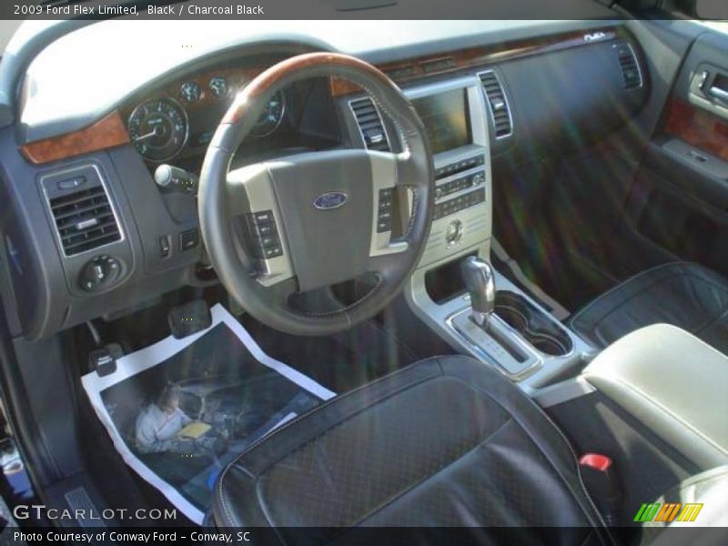 Black / Charcoal Black 2009 Ford Flex Limited