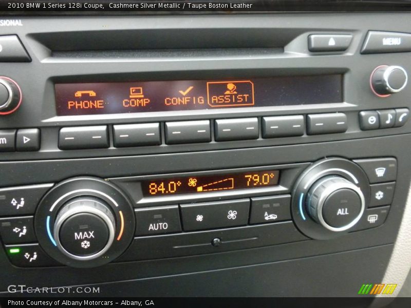 Cashmere Silver Metallic / Taupe Boston Leather 2010 BMW 1 Series 128i Coupe