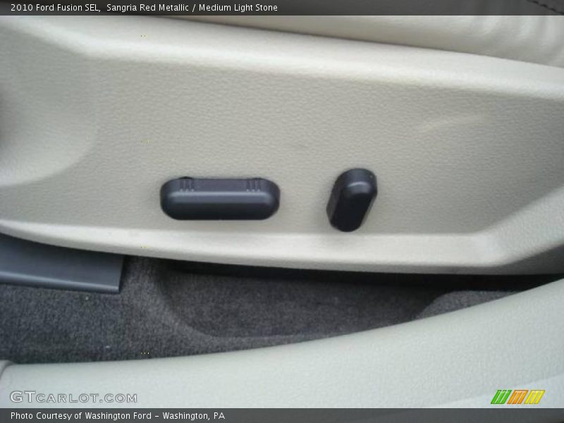 Sangria Red Metallic / Medium Light Stone 2010 Ford Fusion SEL