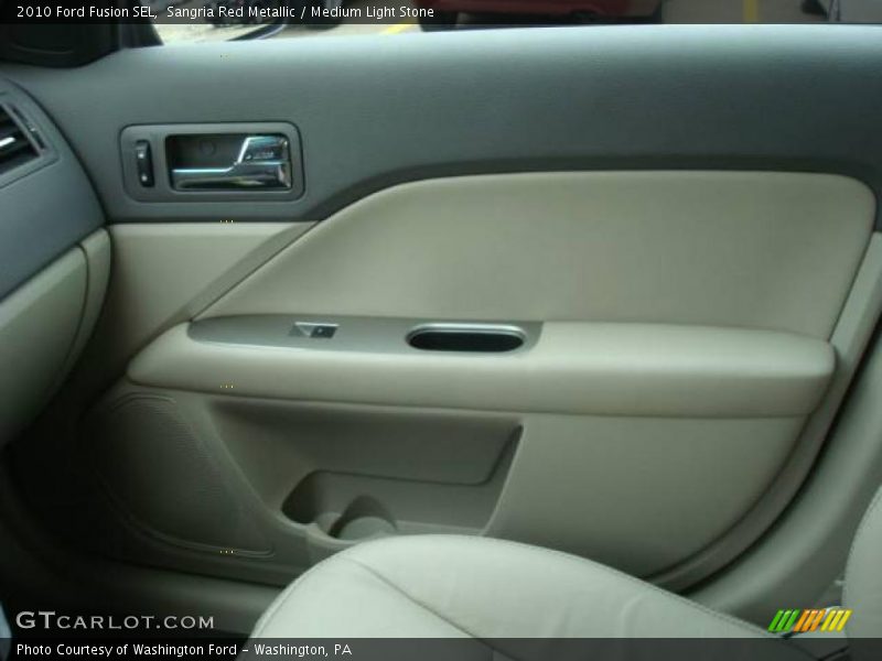 Sangria Red Metallic / Medium Light Stone 2010 Ford Fusion SEL
