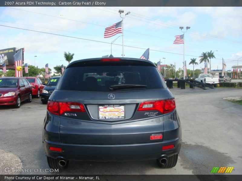Carbon Gray Pearl / Ebony 2007 Acura RDX Technology