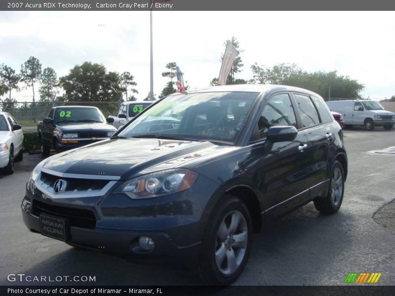 Carbon Gray Pearl / Ebony 2007 Acura RDX Technology