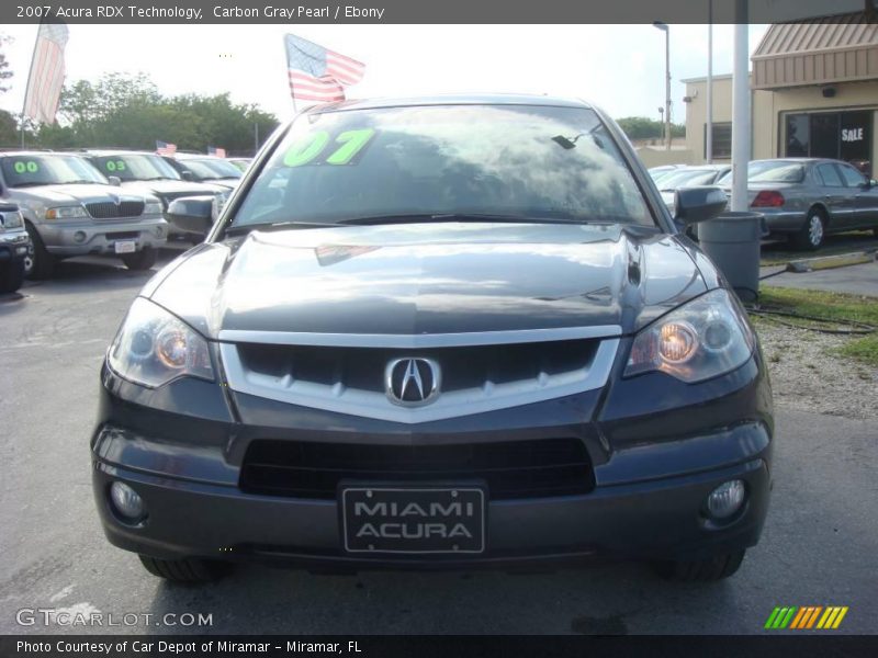 Carbon Gray Pearl / Ebony 2007 Acura RDX Technology