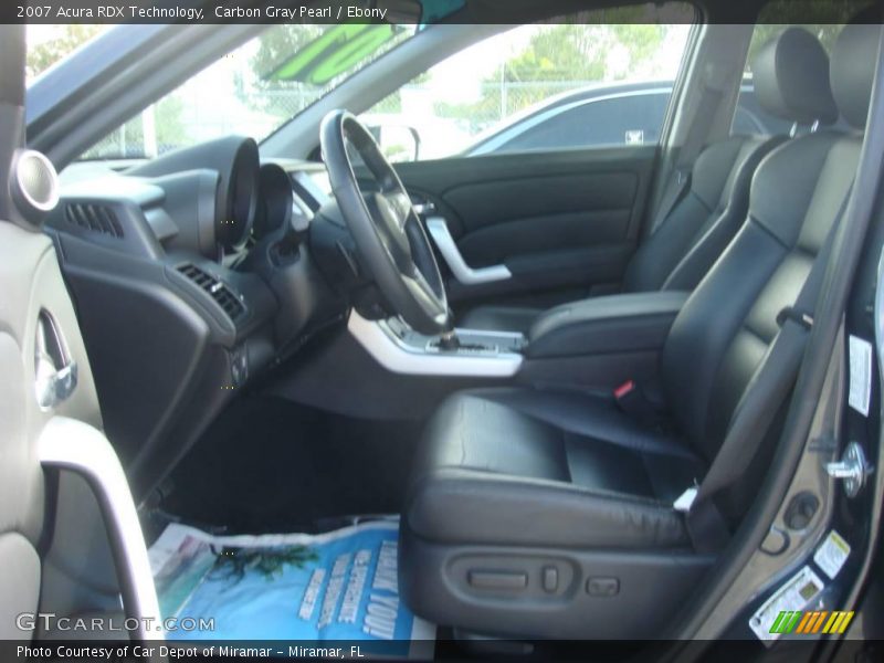 Carbon Gray Pearl / Ebony 2007 Acura RDX Technology