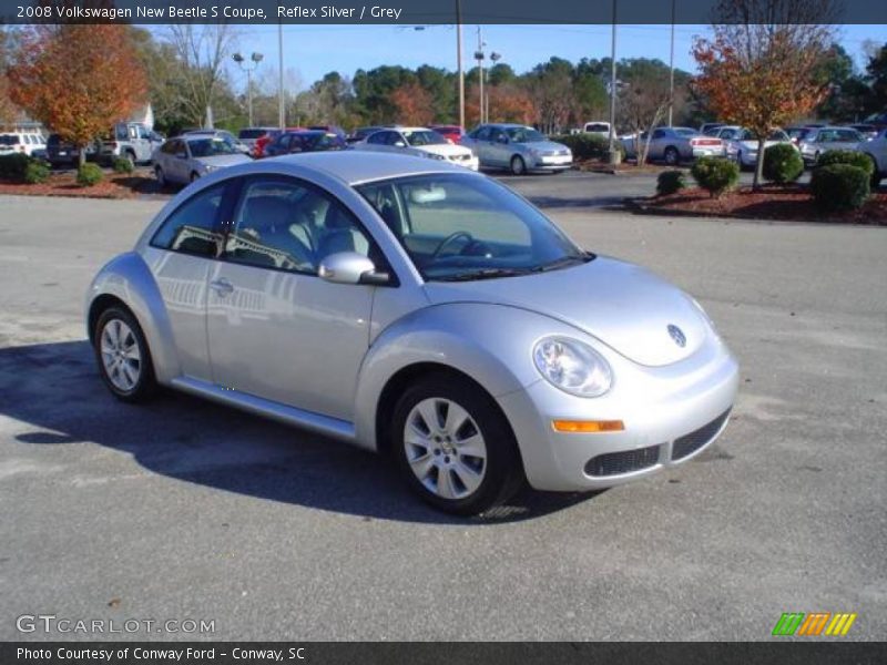 Reflex Silver / Grey 2008 Volkswagen New Beetle S Coupe