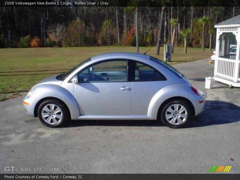 Reflex Silver / Grey 2008 Volkswagen New Beetle S Coupe