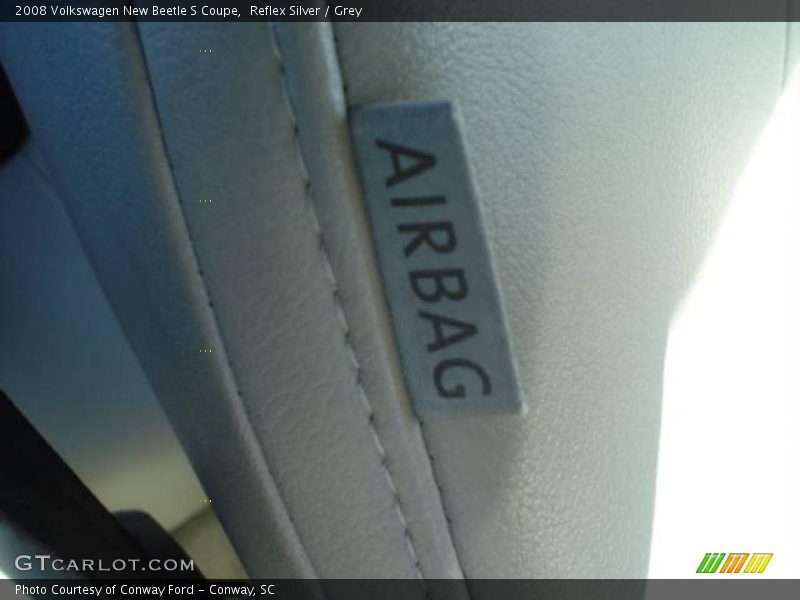 Reflex Silver / Grey 2008 Volkswagen New Beetle S Coupe