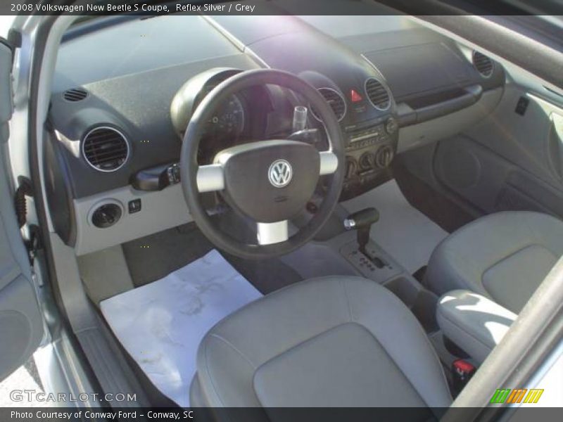 Reflex Silver / Grey 2008 Volkswagen New Beetle S Coupe