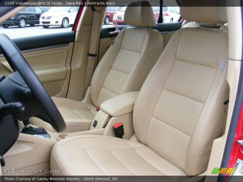 Salsa Red / Anthracite Black 2008 Volkswagen Jetta SE Sedan