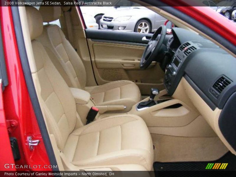 Salsa Red / Anthracite Black 2008 Volkswagen Jetta SE Sedan