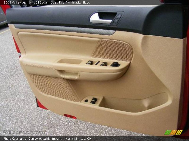 Salsa Red / Anthracite Black 2008 Volkswagen Jetta SE Sedan