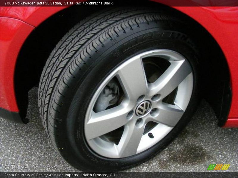 Salsa Red / Anthracite Black 2008 Volkswagen Jetta SE Sedan