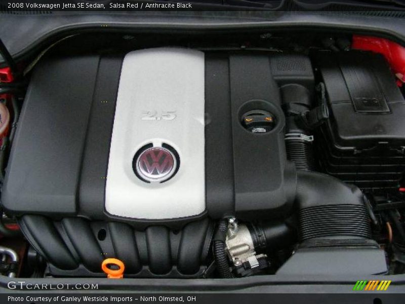 Salsa Red / Anthracite Black 2008 Volkswagen Jetta SE Sedan