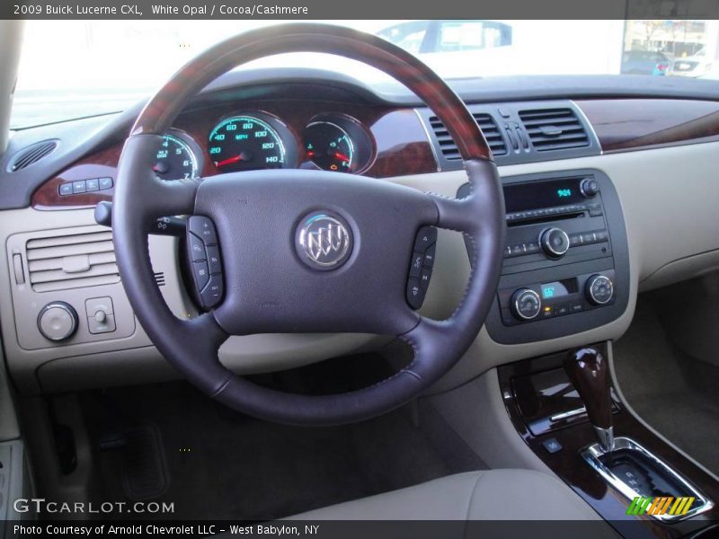 White Opal / Cocoa/Cashmere 2009 Buick Lucerne CXL