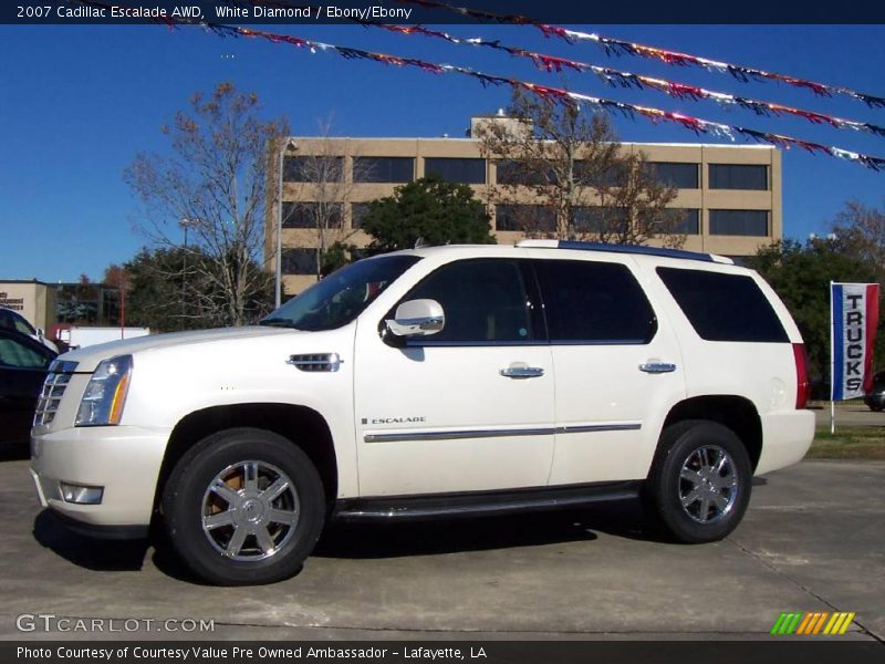 White Diamond / Ebony/Ebony 2007 Cadillac Escalade AWD