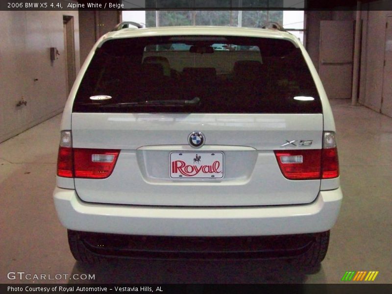 Alpine White / Beige 2006 BMW X5 4.4i