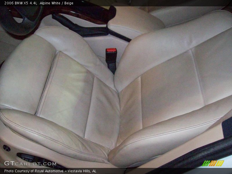 Alpine White / Beige 2006 BMW X5 4.4i