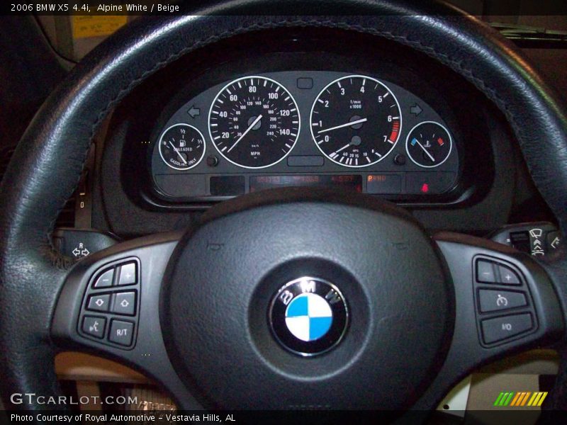 Alpine White / Beige 2006 BMW X5 4.4i