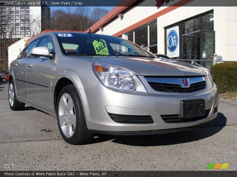 Silver Pearl / Gray 2008 Saturn Aura XE 3.5