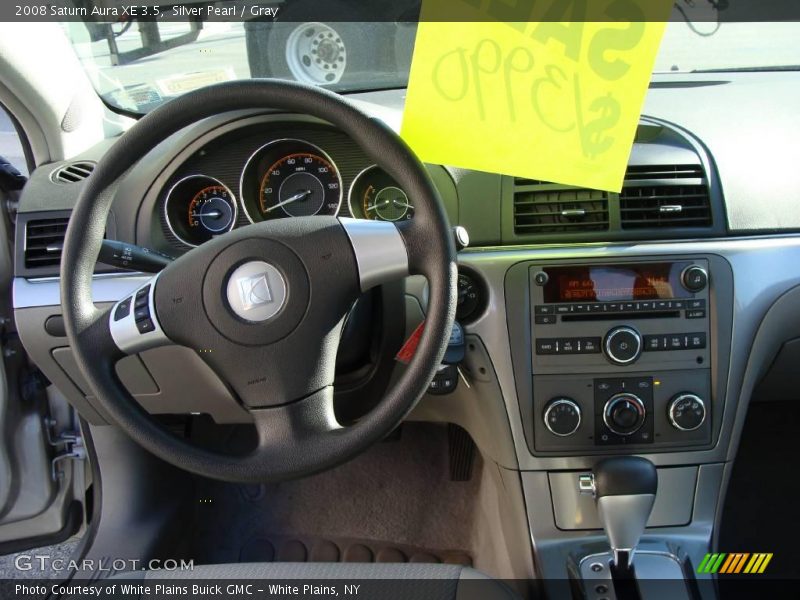 Silver Pearl / Gray 2008 Saturn Aura XE 3.5