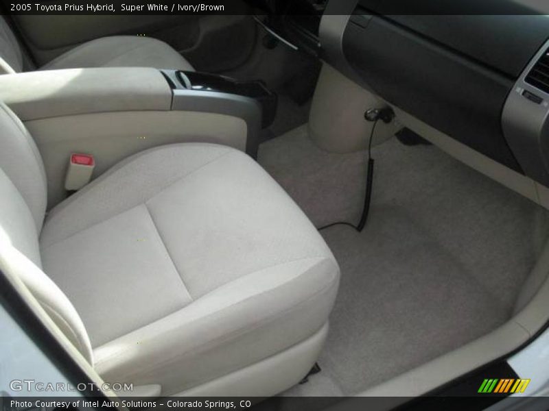 Super White / Ivory/Brown 2005 Toyota Prius Hybrid