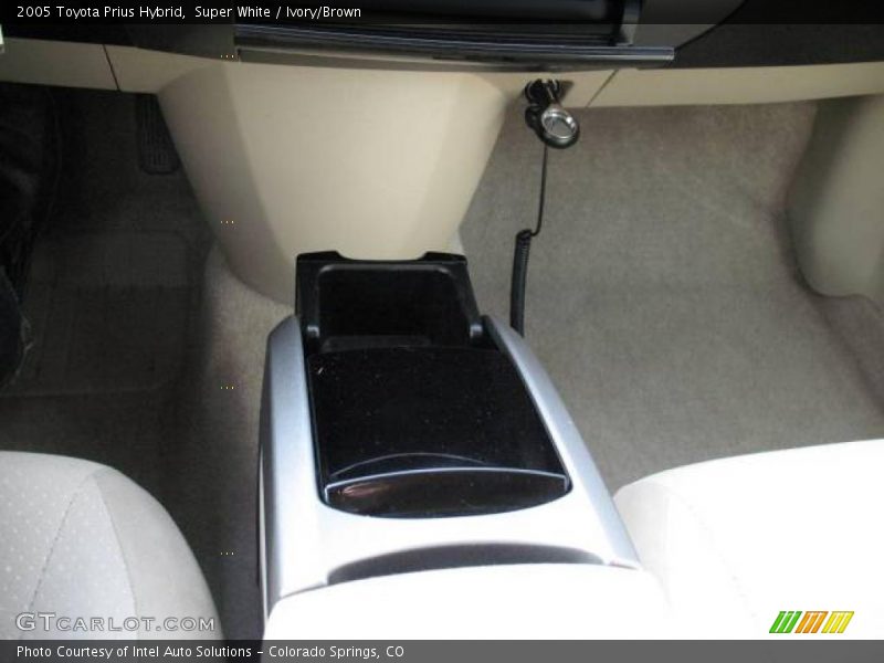 Super White / Ivory/Brown 2005 Toyota Prius Hybrid