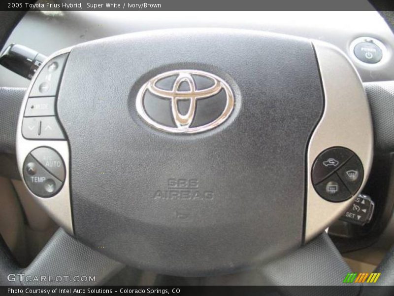 Super White / Ivory/Brown 2005 Toyota Prius Hybrid