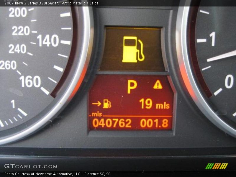 Arctic Metallic / Beige 2007 BMW 3 Series 328i Sedan