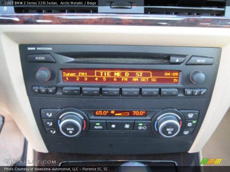 Arctic Metallic / Beige 2007 BMW 3 Series 328i Sedan