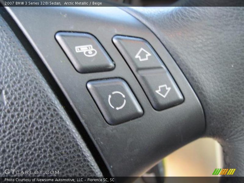Arctic Metallic / Beige 2007 BMW 3 Series 328i Sedan