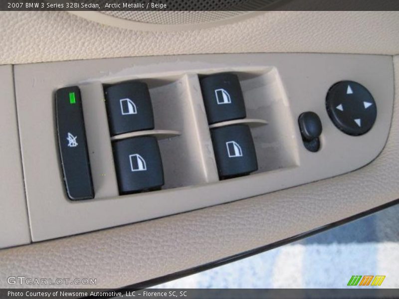 Arctic Metallic / Beige 2007 BMW 3 Series 328i Sedan