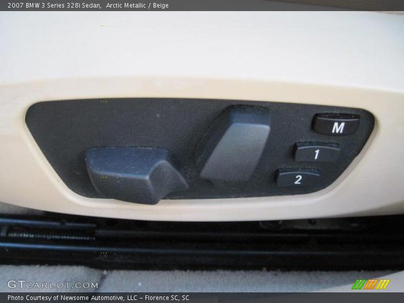 Arctic Metallic / Beige 2007 BMW 3 Series 328i Sedan