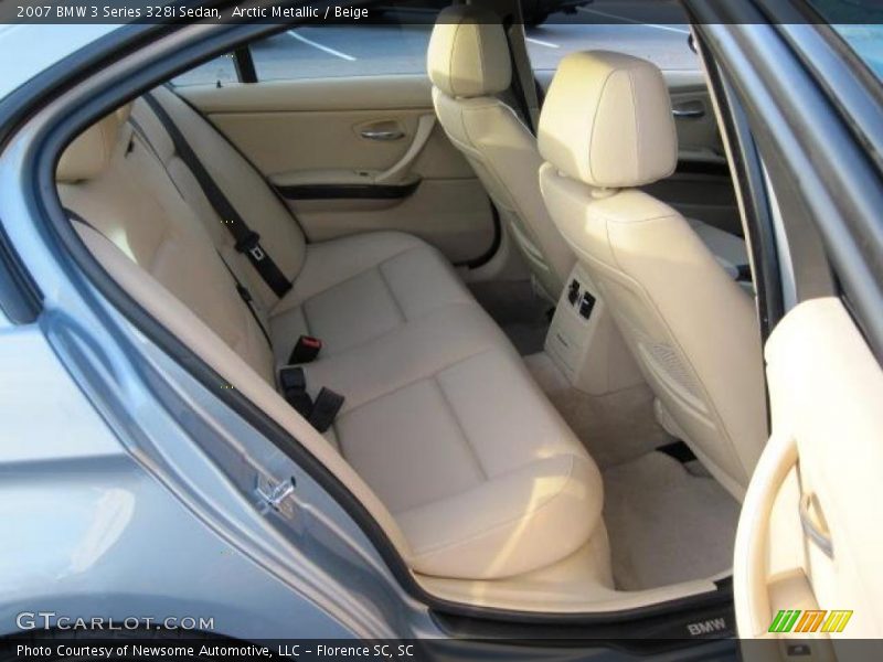 Arctic Metallic / Beige 2007 BMW 3 Series 328i Sedan