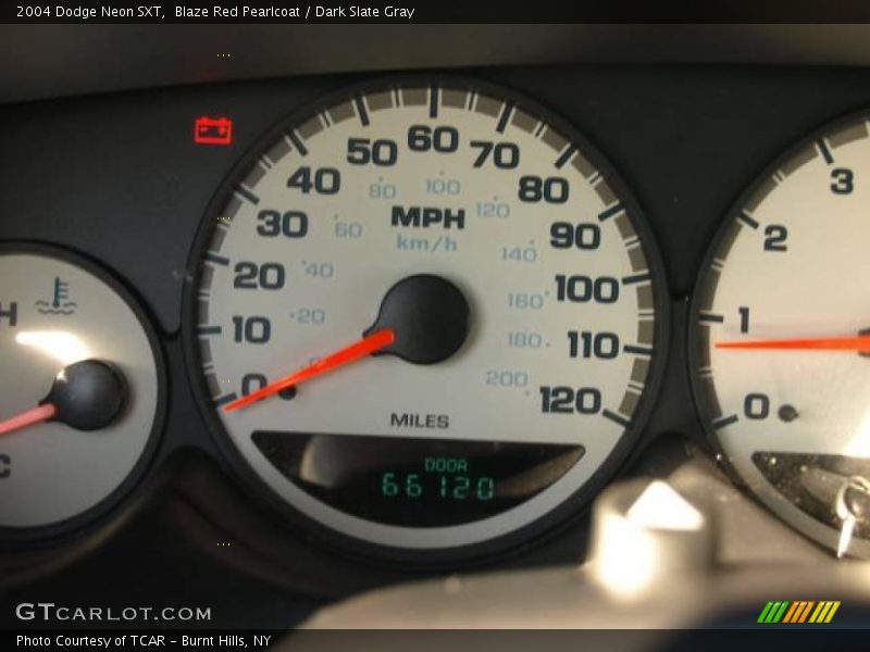 Blaze Red Pearlcoat / Dark Slate Gray 2004 Dodge Neon SXT